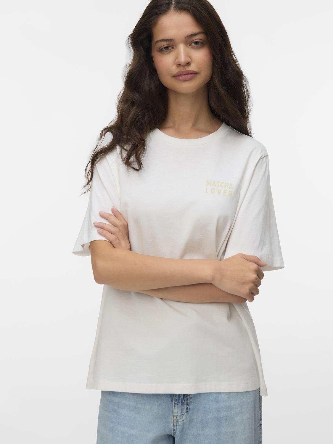 VMZANDRA T-Shirt - Snow White - VERO MODA & VILA Bergvik